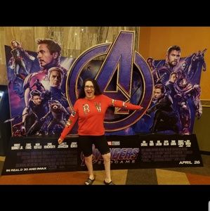 Marvel Cropped red comic sweatshirt. Hot Topic